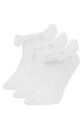 Носки из хлопка для девочек, 3 пары