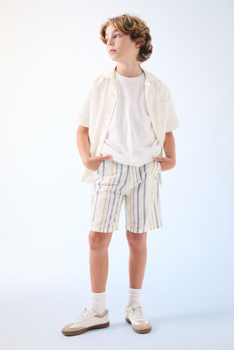 Boy Regular Fit Linen Look Shorts