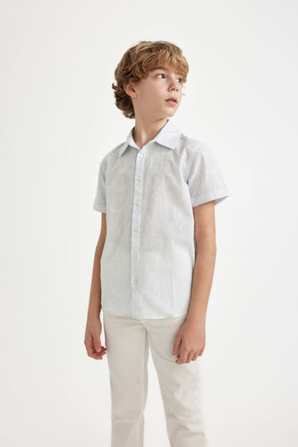 Boy Regular Fit Polo Neck Short Sleeve Shirt