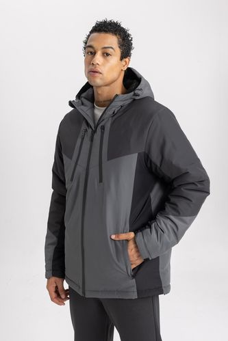 DeFactoFit Waterproof Slim Fit Hooded Jacket