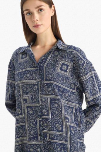 Fall in Love Regular Fit Paisley Viscose Beachwear