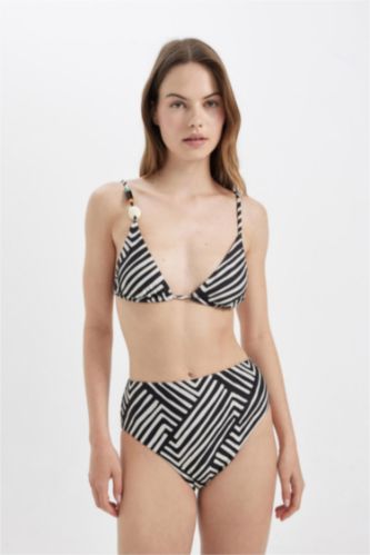 Fall in Love Regular Fit Striped Bikini Bottom