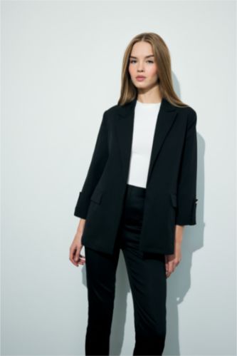 Veste Blazer oversize basique à col tailleur
