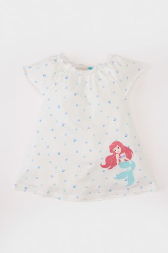 Kız Bebek Disney Prenses Kısa Kollu Penye Pijama Takımı