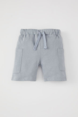 Baby Boy Regular Fit Lace Waist Shorts