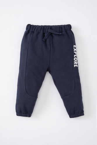 Baby Boy Slogan Printed Sweatpants