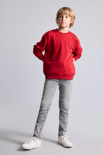 Young Boys - Teen Boys Grey Slim Fit Jeans