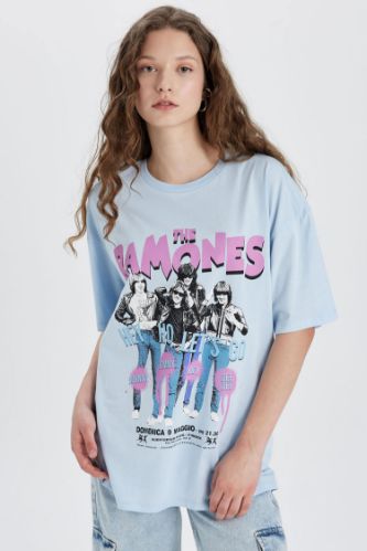 Ramones t shirt pink best sale