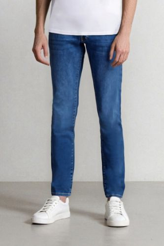Pedro Slim Fit Dar Kalıp Normal Bel Dar Paça Jean Pantolon