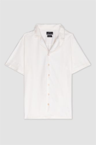 Modern Fit Cotton Short Sleeve Shirt