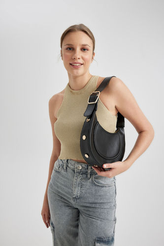 Женская сумка через плечо из искусственной кожи