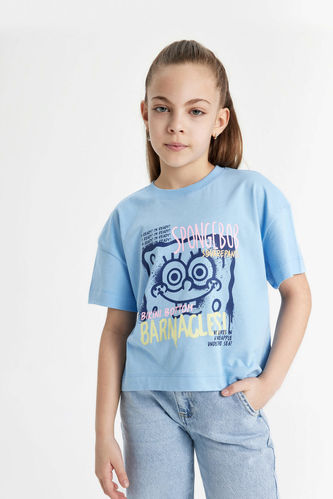 Kız Çocuk SpongeBob Kısa Kollu Tişört