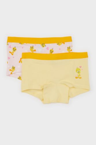 Kız Çocuk Looney Tunes Desenli 2'li Boxer