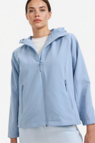 Әйелдерге Ашық Көк бас киімді Жаңбыр жамылғысы