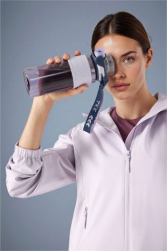 حريمي أرجواني جاكيت مطر بناتي وتر بروف بكابيشون من DeFactoFit