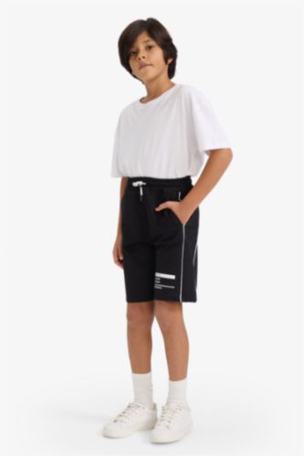 Boy Regular Fit Sweatshirt Fabric Shorts