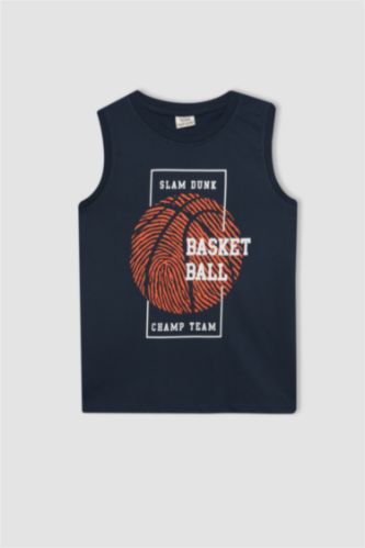 GARÇONS Gris Clair Débardeur Coupe Régulière Col Ras Du Cou pour Garçon