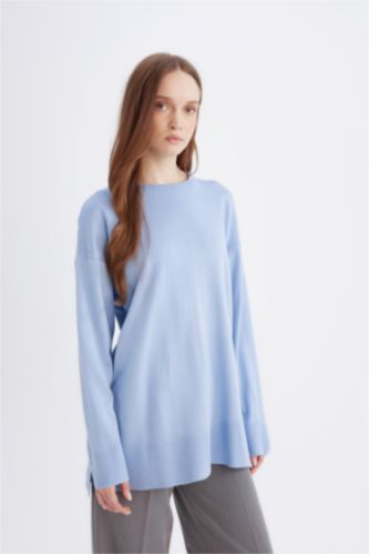 WOMAN Blue Regular Fit Tunic