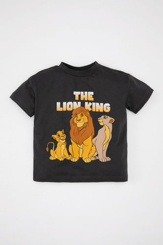 T-Shirt à Manches Courtes Col de Vélo Disney Lion King pour Bébé Garçon