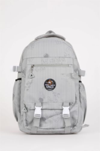 Unisex Patterned Oxford Backpack