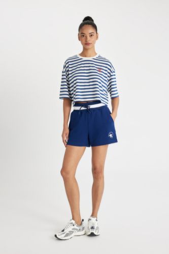 DeFactoFit Standart Fit Baskılı Sporcu Kısa Paça Ağır Kumaş Şort