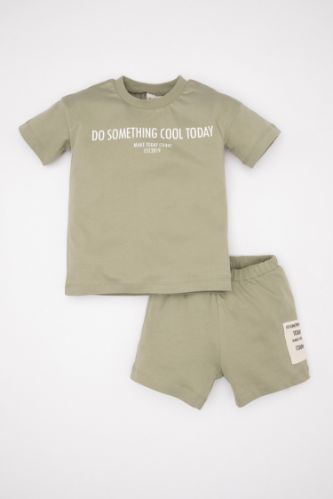 Baby Boy Printed T-Shirt Shorts 2 Piece Set