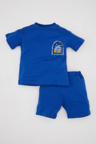 BABY BOY Sax Baby Boy Printed T-Shirt Shorts Cotton 2 Piece Set