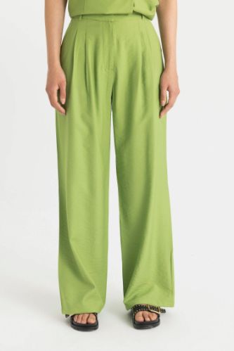 Wide Leg Geniş Bol Paça Penli Basic Düz Klasik Palazzo Pantolon