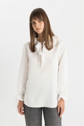 WOMAN Ecru Long Sleeve Tunic