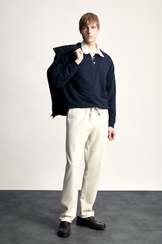 Erkek Bej Regular Fit Pantolon