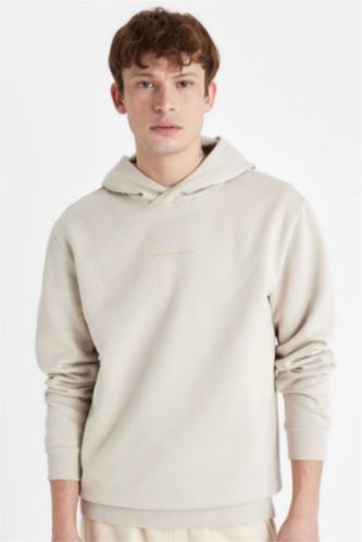 Erkek Taş Regular Fıt Sweatshirt