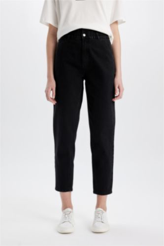 Paperbag Fit Denim Trousers