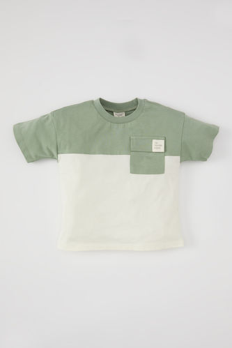 Color Block Short Sleeve T-Shirt