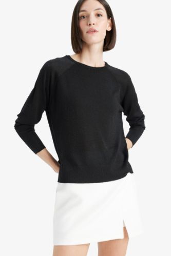 Regular Fit Bisiklet Yaka Kazak