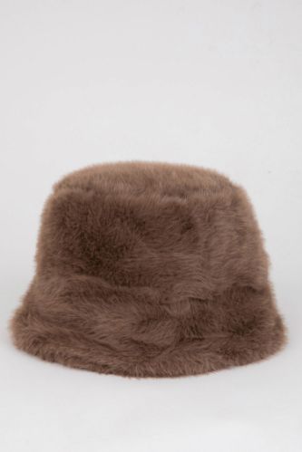 Kadın Pelüş Bucket Şapka