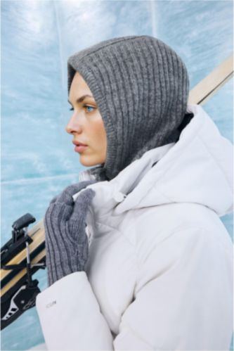 Kadın Antrasit Kadın Triko Eldiven