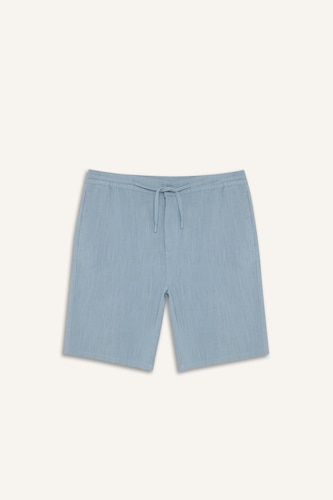 Cotton Relax Fit Pocketed Linen Look Shorts