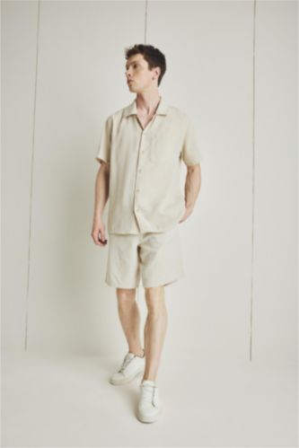 MAN Light Beige Relax Fit Cotton