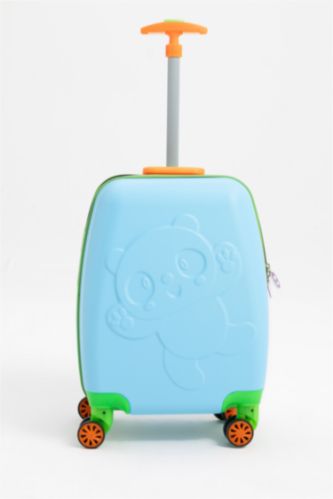 MAN Blue Small Children Small Size Hard Cover Suitcase