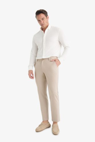 Tailored Fit Düz Paça Her Yöne Esneyen Pantolon