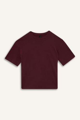 Oversize Fit Crew Neck Basic T-Shirt