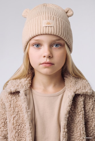 طفلة صغيرة اللون الرملي BabyGirl Beret
