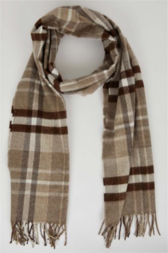 MAN Light Brown طقم سكارف منسوج