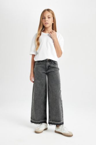 Girls Wide Leg Trousers
