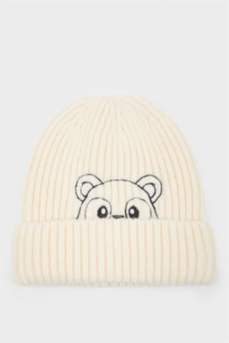 Baby Boy Embroidered Knit Beanie
