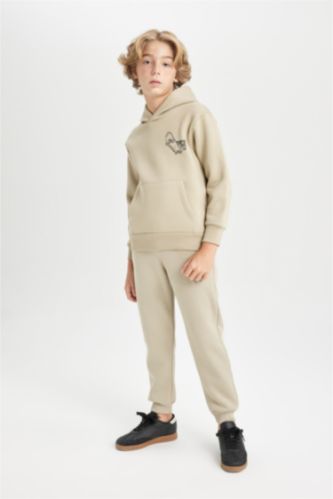 BOYS & TEENS Light Vison Boy Printed Elastic Leg Thick Jogger Sweatpants