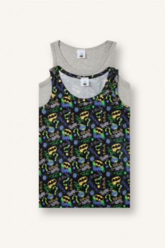 Young Boys - Teen Boys Black Boy 2 piece Regular Fit Batman Licence Tank Top