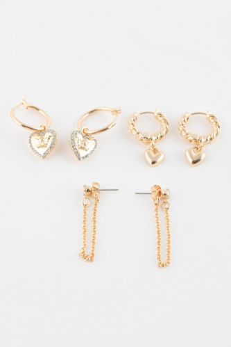 Сережки для женщин, 3 пары