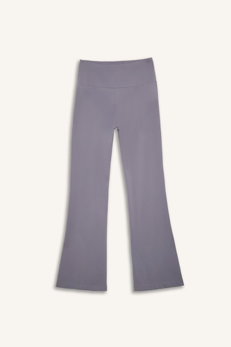 Flared Fit High Waisted Airtech Stretch Fabric Sports Trousers
