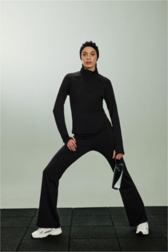 Flare Fıt Beli Saran Sporcu Pantolon
